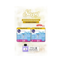 Sleepy Natural 64'lü Günlük Ped Uzun X 2 Ve Rosıe Oda Kokusu