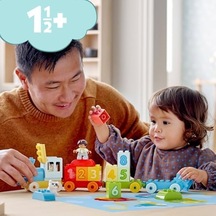 İlk Sayı Treni - Saymayı Öğren 10954-18 Ay Ve Üzeri Çocuklar İçin Sayma Yetisini Geliştiren Eğitici Oyuncak Yapım Seti 23 Parça