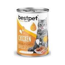 Bestpet Parça Etli Tavuk Etli Yetişkin Kedi Konservesi 12 Adet 400 Gr 243-20015.03