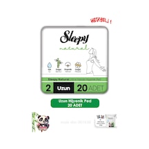 Sleepy Natural Ultra Hassas Hijyenik Ped Uzun 20 Adet Ped Ve Rosıe