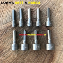 Lokma Uç Bits Uç Vida Sıkıcı Somun Tutucu 9 Parça 5 MM Den 13 MM K