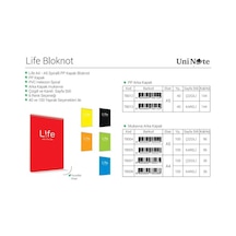Çınar Life A5 Pp Kapak 40 Yaprak Çizgili Bloknot 12'li Paket