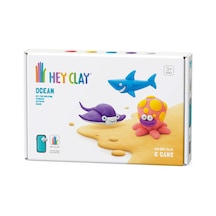 Hey Clay Hava İle Kuruyan Kil 6'lı Kutu - Okyanus Köpekbalığı, Ahtapot, Vatoz