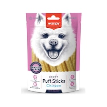 Wanpy Chewy Puff Sticks Tahılsız Tavuklu Köpek Ödül Maması 100gr