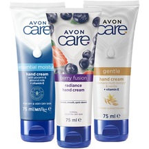 Avon Care Gliserin Ve Badem Sütü, Vanilya Içeren E Vitaminli Ve Yabanmersinli El Kremi Paketi