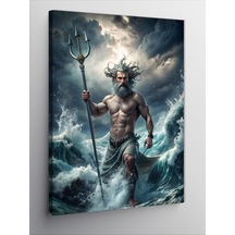 Kanvas Tablo Yunan Tanrısı Poseidon 50cmx70cm