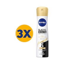 Nivea Black & White Invisible İpeksi Pürüzsüzlük Kadın Sprey Deodorant 3 x 150 ML