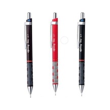 Tikky 3'lü Mekanik Uçlu Kalem Versatil Kalem 0.7 Mm Siyah Kırmızı Bordo Set Siyah Kırmızı Bordo