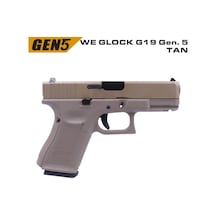 We Glock G19 Gen5 Tan Gbb Airsoft Tabanca