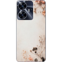 Realme C55 Uyumlu Kuru Dallar Baskılı Silikon Kılıf Renkli
