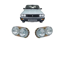 Renault 12 Toros Ön Far Sağ Sol Takım Halinde Çift Yuvarlak Model