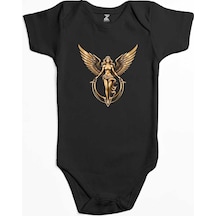 Zepplin Giyim Gold Angel Siyah Bebek Body Zıbın