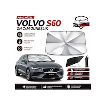 Volvo S60 Şemsiye Tip Ön Cam Güneşliği Katlanabilir Uv Korumalı Araç Cam Güneşlik