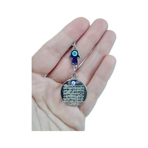 Metal Nazar Boncuğu Araba Dikiz Ayna Süsü Metal Ayetel Kürsi, Güm