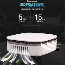 Leezsing Araç Hava Temizleyici - Usb Şarjlı, Toz Ve Kötü Kokuları Yok Eden Otomobil İçin Hava Sterilizasyon Cihazı