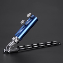 Paslanmaz Çelik Olta Tutucu Güverte Montajı Ayarlanabilir Balık Direği Destek Raf Braketi - Mavi