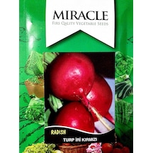 Miracle İri Toros Kırmızısı Turp Tohumu 10 GRam
