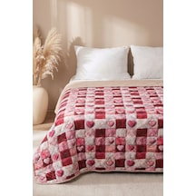 Kare Kalp 5d Çok Amaçlı Çift Kişilik Baskılı Pike & Yatak Örtüsü 200x220 Cm Çok Renkli