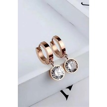 Mercet Kararmayan Bayan Çelik Küpe Çelik