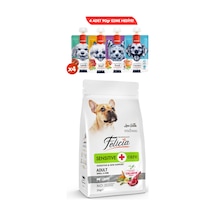 Kolajen Destekli Hipoalerjenik Kuzulu Yetişkin Küçük Irk Köpek Maması 3kg + 4 Adet Wanpy Ezme 90gr