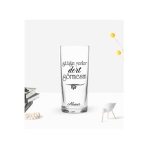 Kişiye Özel Renkli Baskılı Gittiğin Yerler Tasarımlı Rakı Bardağı