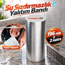 Tr 196 Mm 2 Metre Çatı İzolasyon Bandı Su Sızdırmazlık Geçirmezlik Yalıtım Çamur Tamir Çatlak Boru Bant