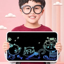 Yazı Tableti Xl Büyük Boy 21 İnç Lcd Çift Taraflı, Yetişkinler Ve 3+ Çocuklar İçin Yazı Tahtası, Çizim Yazma Karalama Tahtaları, Eğitim Öğrenme Aracı İçin Çizim Tahtası 46 X 30cm Xlb-21 124-Pembe