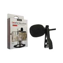 3.5 Mm Stereo Yaka Mikrofonu Canlı Yayın Telefon Mikrofon