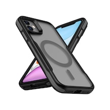 Nihcase Apple Uyumlu iPhone  12 Kılıf Magsafe Özellikli Kaymaz Kenar Lamer Kapak