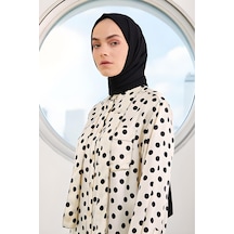 Melodi Scarf Kadın Tesettür Medine İpeği Şal Siyah Siyah