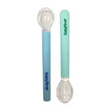 Babytime Silikon Mama Kaşığı 2'li Babytime Bt113 Mavı