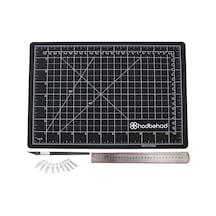 A4 Siyah Hobi Kesim Matı Seti Çift Taraflı Cutting Mat Set