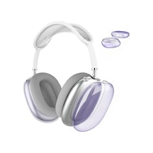 Adige Airpods Max Uyumlu Kulaklık Kılıfı Silikon Lila Lila