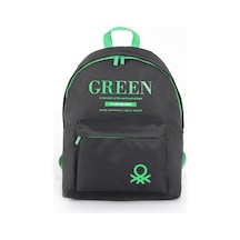United Colors of Benetton Siyah-yeşil Unisex Okul Çantası 03805
