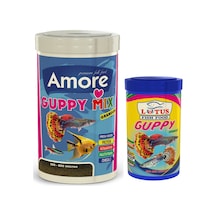 Guppy Mix Granules 1000ml ve Lotus 250ml Tropikal Balık Yemi