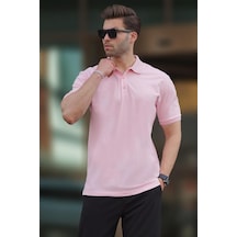 Madmext Pembe Overfit Kısa Kollu Polo Yaka Erkek Tişört 7029-pembe Pembe Madmext Pembe Overfit Kısa Kollu Polo Yaka Erkek Tişört 7029-pembe Pembe