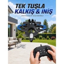 4 Pervaneli Jet Uçak Drone Uzaktan Kumandalı 360 Takla Renkli Işıklı Dengeli Uçuş