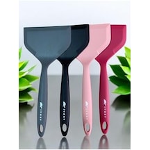 Isıya Dayanıklı Geniş Ağız Spatula, 26 Cm, Gri 0