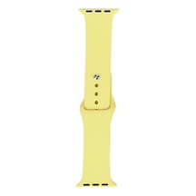 Watch 42mm Band Serisi Klasik Kordon Silikon Strap Kayış-açık Sarı