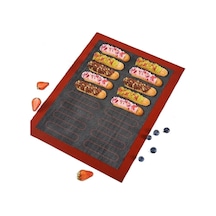 Çift Taraflı Delikli Makaron Ve Ekler Pişirme Matı Silpatı Büyük Boy 40x60