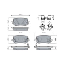 Bosch 0986460161 Fren Balatası Hyundai Kia Accent Sportage Tucson 58302n7a10