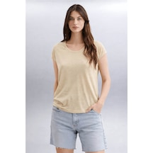 Fashion Friends Simli Bluz Sarı Kadın Bluz 26y0202k1
