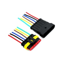 Kablolu 6-pin Su Geçirmez Konnektör Takımı-4983
