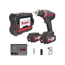 Kress Kua72.1 20volt/4.0ah Li-ion Çift Akülü Kömürsüz Profesyonel Şarjlı Matkap