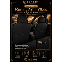 Hyundai İ30 2007+ Uyumlu Monza Serisi Bej Siyah Oto Koltuk Kılıfı