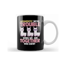 Cute Apparently We're Trouble When We Are Together Kupa Bardak Porselen No6543 Karışık