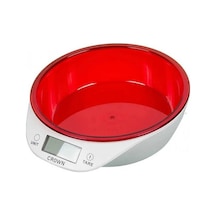 Crown Dijital Lüks Kefeli Mutfak Terazisi 5 Kg Çıkarılabilir Ölçü Kabı Terazi Tartı Gram Lisinya Diğer