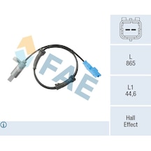 Esse Oto Peugeot P206 02 07 Abs Devir Sensörü Arka Fae78161 4545.a3-9640921980