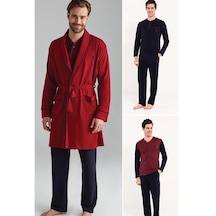 U.S. Polo Assn. U.S. Polo 12002 Çeyizlik 5'Li Erkek Pijama Röbdöşambır Takım