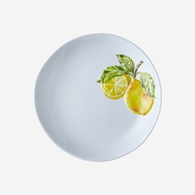 Beyaz Melamin Kahvaltı Tabağı 23 Cm
